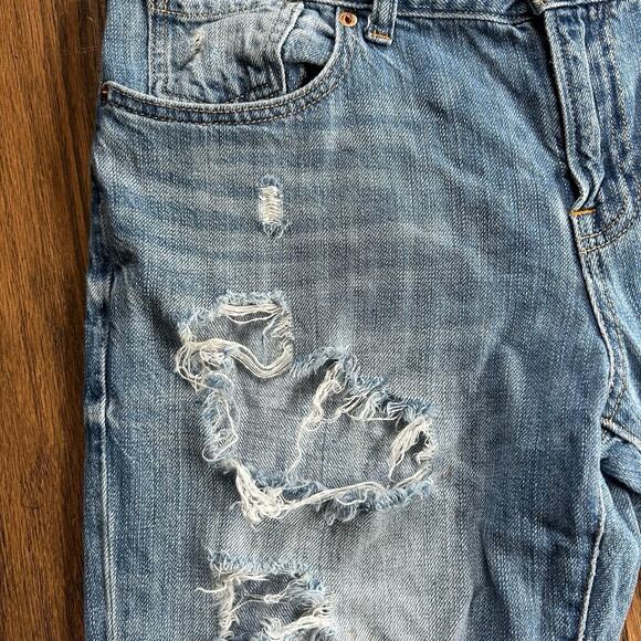 Lucky Brand Women’s Jeans Size 10/30 Distressed Holey Zip Pocket “Lucky You” - Picture 6 of 10
